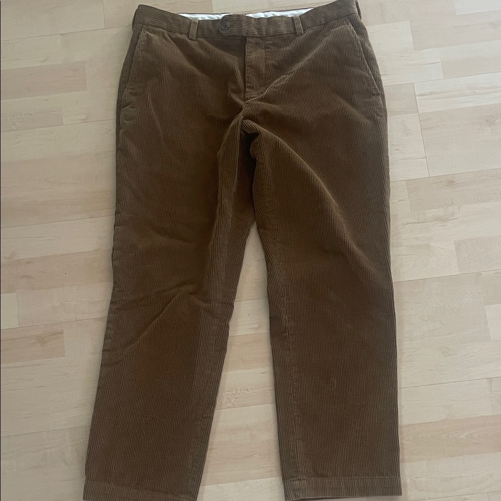 Brooks Brothers Tan Corduroy Pants 36x30”